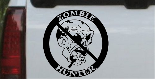 Zombie Hunter Decal