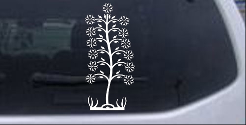 Flower Stalk Wall Decal Flowers And Vines car-window-decals-stickers