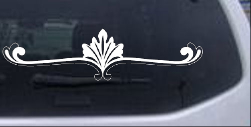 Wide Ornamental Accent Wall Decal Accents car-window-decals-stickers