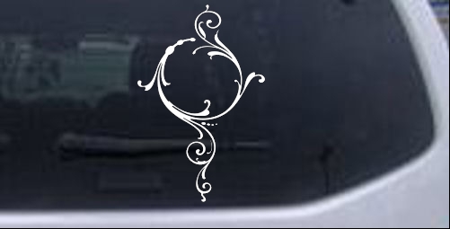 Swirl Circle Wall Door Mirror Decal Swirls car-window-decals-stickers