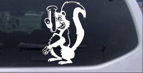 Stinky Skunk Decal Animals car-window-decals-stickers