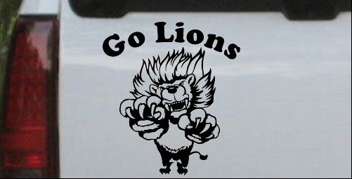 Go Lions Team Decal