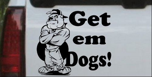 Get Em Dogs Bulldogs Decal