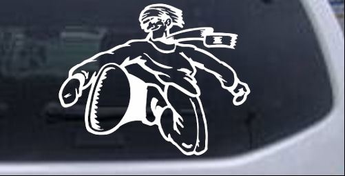 Snowboard Rider Decal Sports car-window-decals-stickers