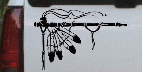 Indian Peace Pipe Decal