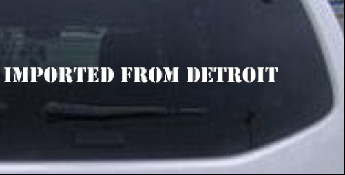 Imported From Detroit Moto Sports car-window-decals-stickers