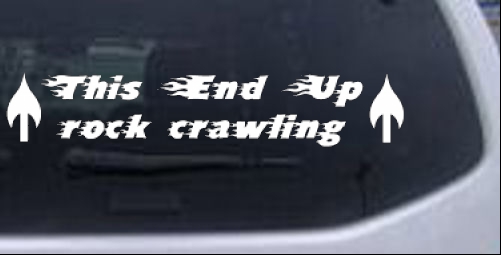 This End Up Rock Crawling Off Road car-window-decals-stickers