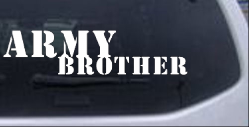 Army Brother Military car-window-decals-stickers