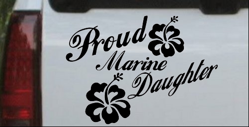 Proud Marine Daughter Hibiscus Flowers