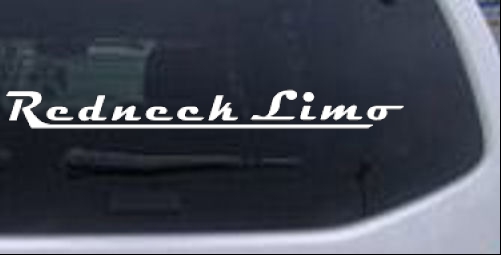 Redneck Limo Off Road car-window-decals-stickers