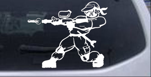 Paintball Man Sports car-window-decals-stickers