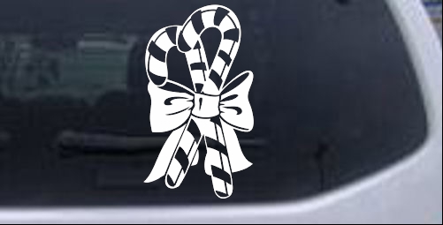 Christmas Candy Canes Other car-window-decals-stickers