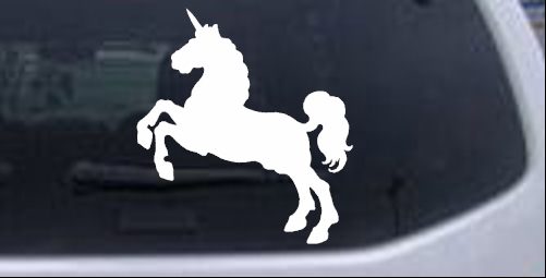 Unicorn Prancing Enchantments car-window-decals-stickers
