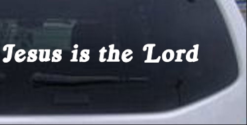 Jesus Is The Lord Christian car-window-decals-stickers