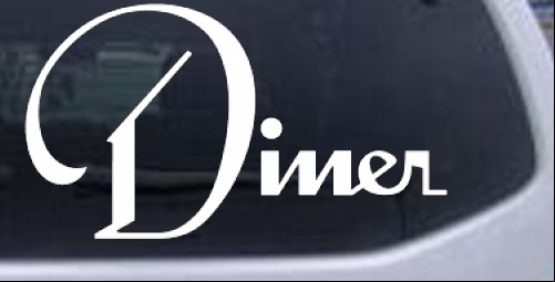 Diner Window Decal Sign Business car-window-decals-stickers