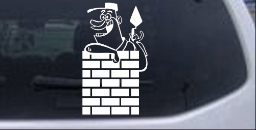 Brick Rock Mason Business car-window-decals-stickers