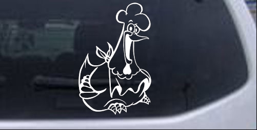 Chicken Catering Business car-window-decals-stickers