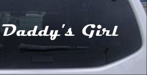 Daddys Girl Girlie car-window-decals-stickers