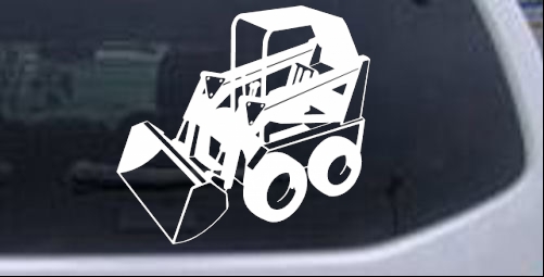 Skid Steer Loader Construction Business car-window-decals-stickers