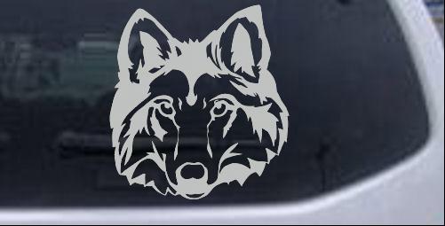 2pcs Car Hood Door Window Sticker Car Stickers Modified Wolf Head