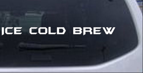 Ice Cold Brew Business car-window-decals-stickers