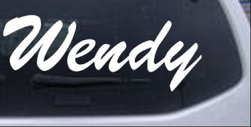 Wendy Names car-window-decals-stickers