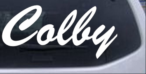 Colby Names car-window-decals-stickers
