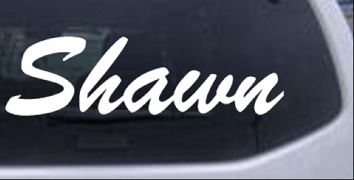 Shawn Names car-window-decals-stickers