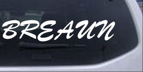BREAUN Names car-window-decals-stickers
