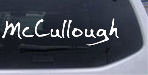 McCullough Names car-window-decals-stickers