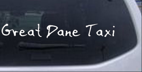 Great Dane Taxi Special Orders car-window-decals-stickers