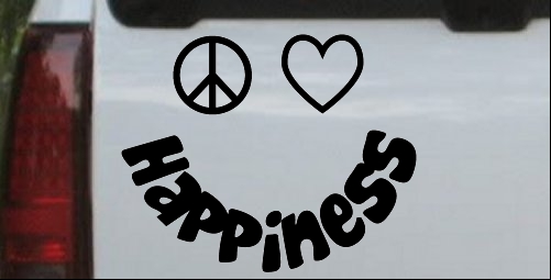 Peace Love Happiness Smiley