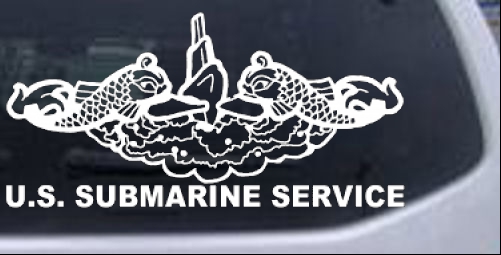 U.S. SUBMARINE SERVICE Military car-window-decals-stickers