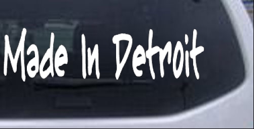 Made In Detroit Off Road car-window-decals-stickers