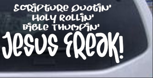 Jesus Freak Christian car-window-decals-stickers