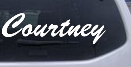 Courtney Names car-window-decals-stickers