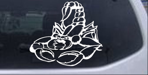 Mean Scorpion Animals car-window-decals-stickers