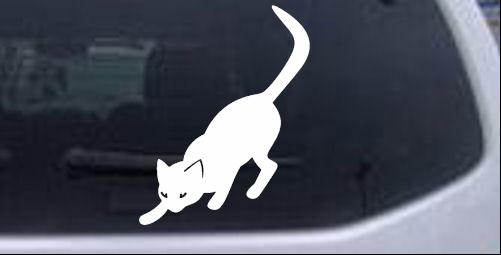 Cat Stalking Animals car-window-decals-stickers