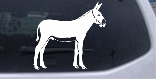 Donkey Jackass Mule Animals car-window-decals-stickers