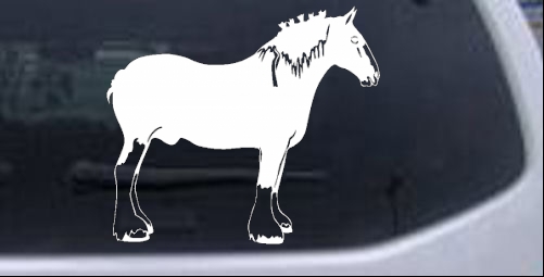Clydesdale Horse Animals car-window-decals-stickers