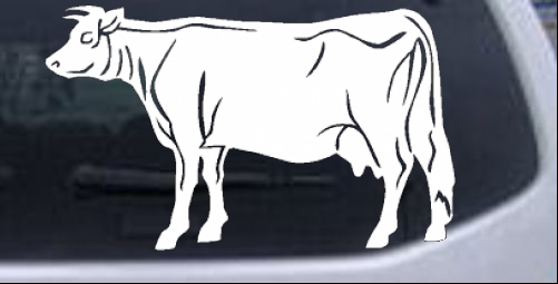Solid Cow Animals car-window-decals-stickers
