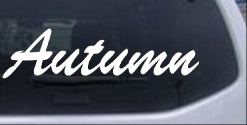 Autumn Names car-window-decals-stickers
