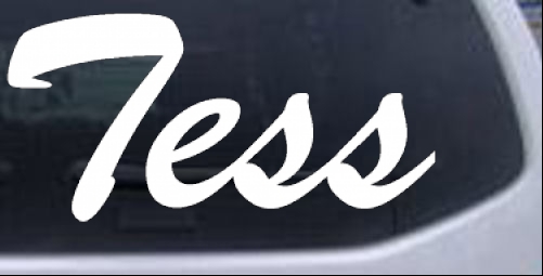 Tess Names car-window-decals-stickers