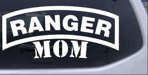 Ranger Mom Military car-window-decals-stickers