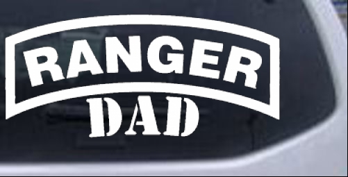 Ranger Dad Military car-window-decals-stickers