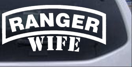Ranger Wife Military car-window-decals-stickers