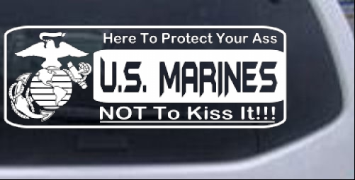 Marine Protect You Military car-window-decals-stickers