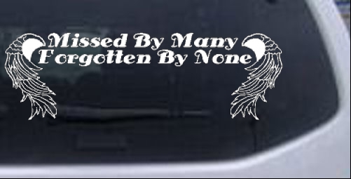 Missed By Many Christian car-window-decals-stickers