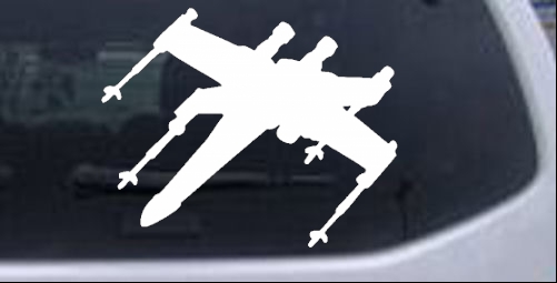 Star Wars X-Wing Fighter Sci Fi car-window-decals-stickers