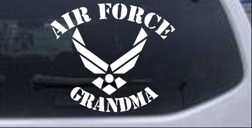 Air Force Grandma Military car-window-decals-stickers